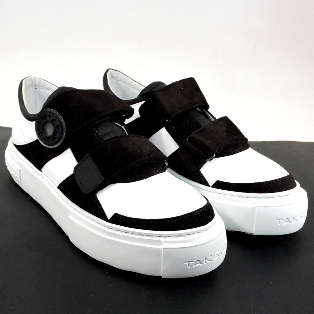 TAKE.OFF 🇮🇹 MEN'S WHITE LEATHER COMFORT FASHION SNEAKERS
